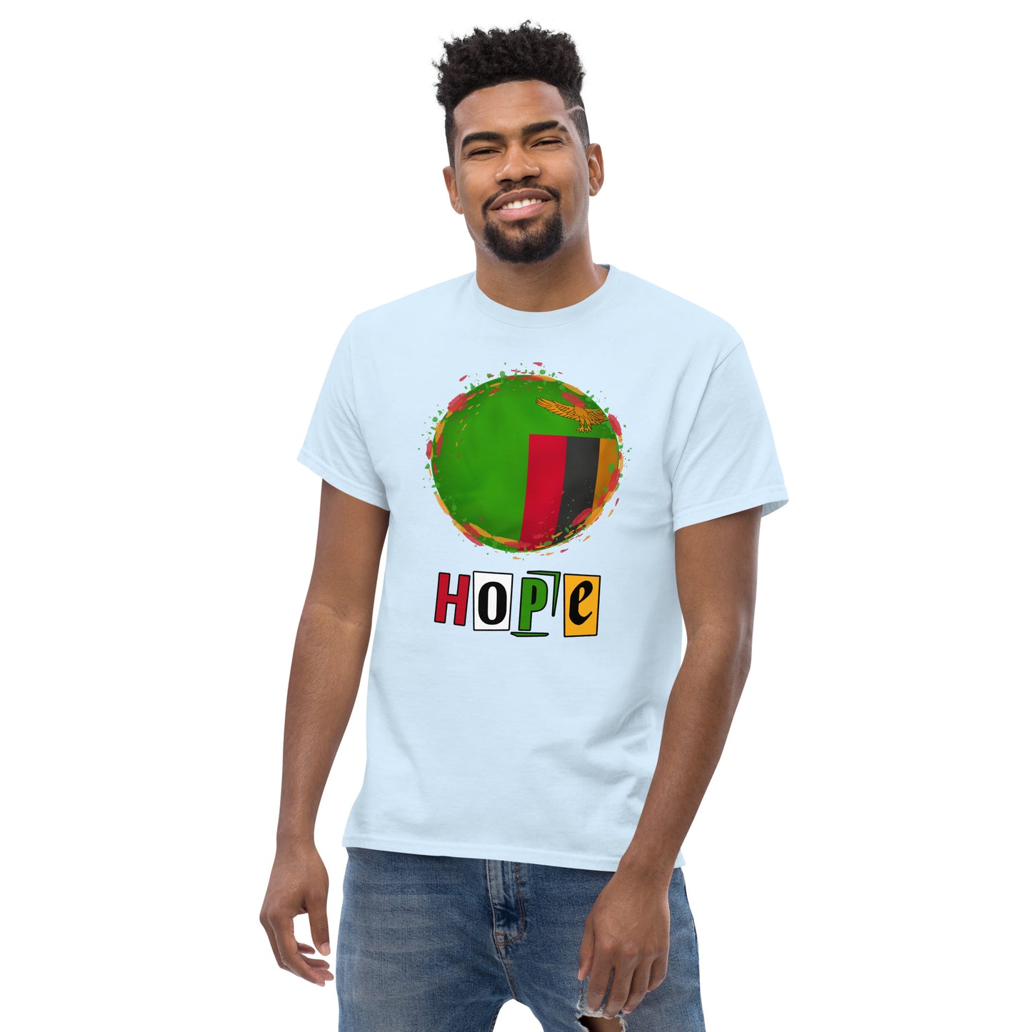 Men's classic Zambia Hope t shirt