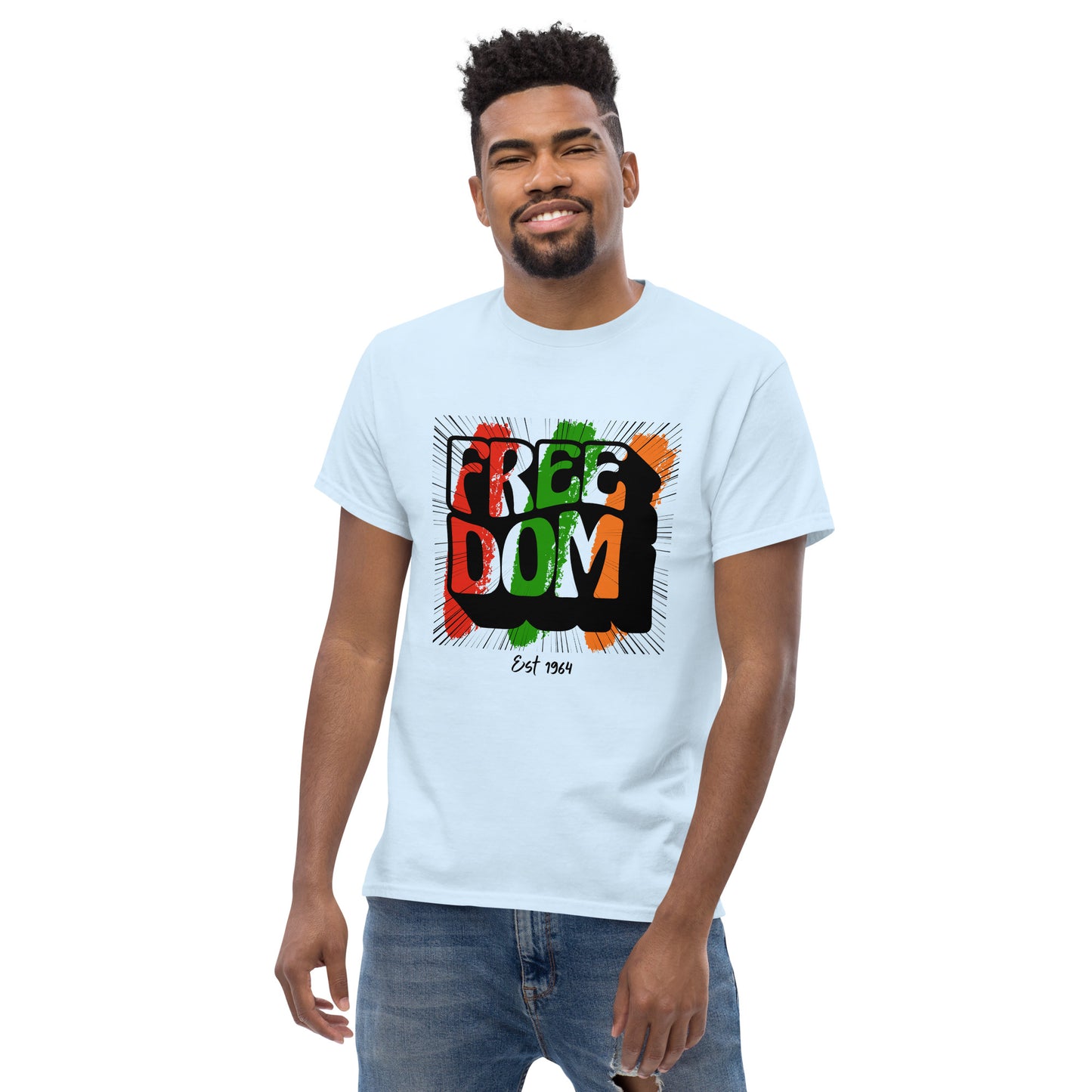Men's classic Zambia Freedom Black t shirt