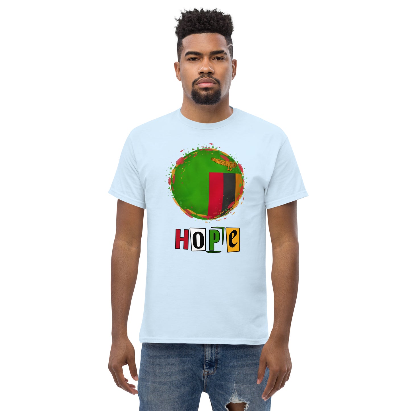 Men's classic Zambia Hope t shirt