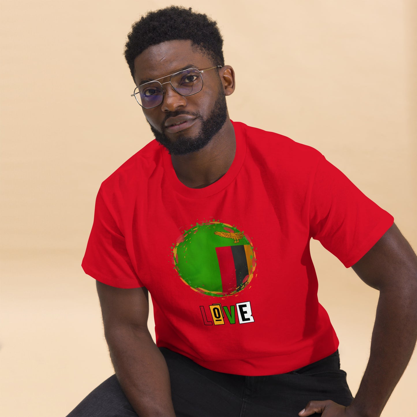 Men's classic Zambia Love t shirt