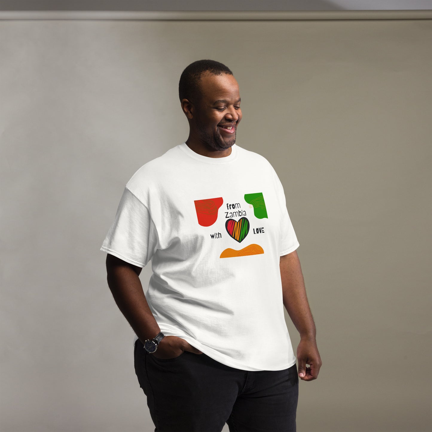 Men's classic From Zambia With Love t shirt