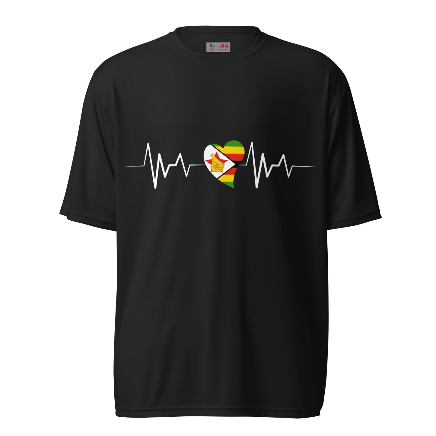 Unisex performance crew neck Zim Heartbeat t-shirt
