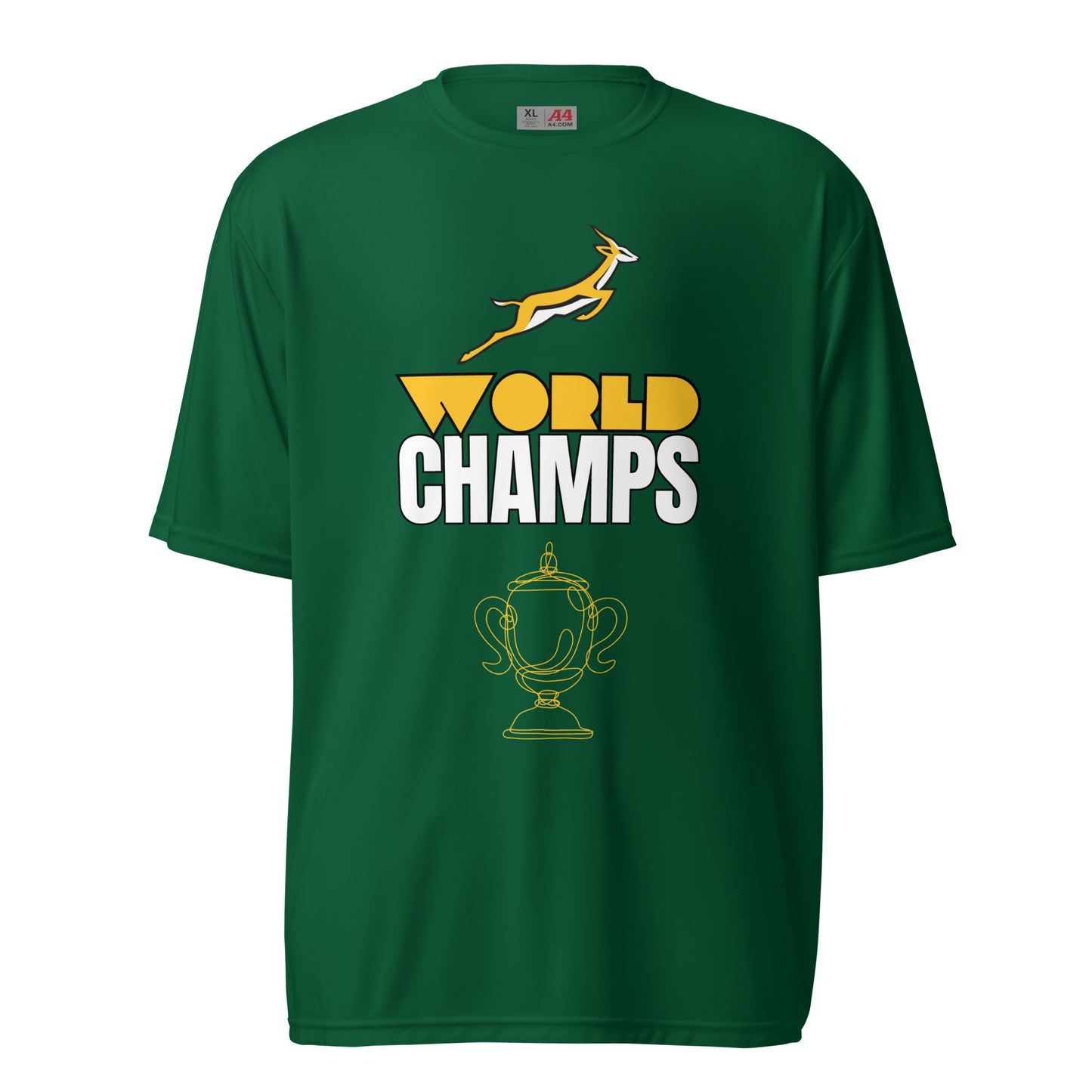 Unisex performance crew neck World Champs Trophy t-shirt