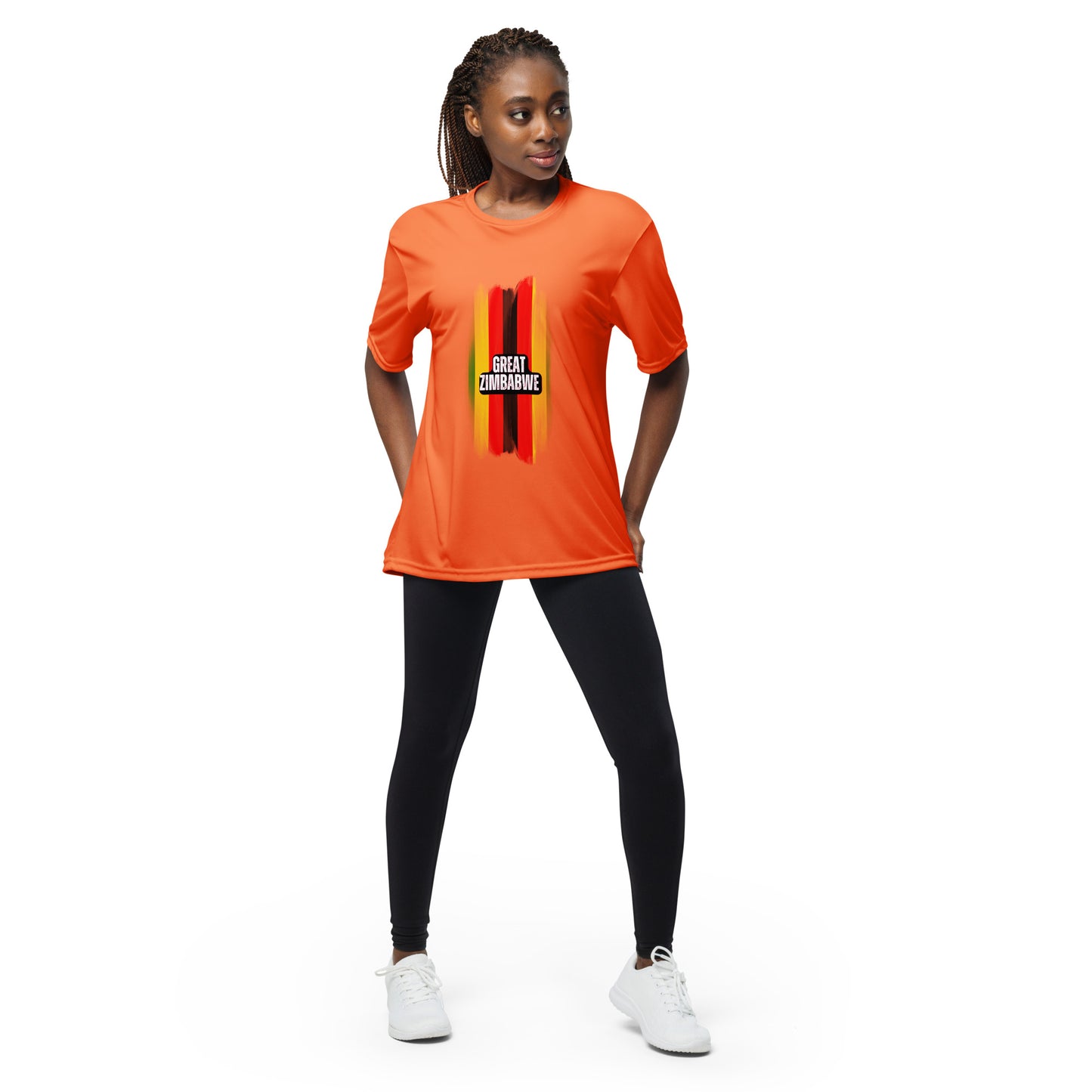Unisex performance crew neck Great Zimbabwe t-shirt