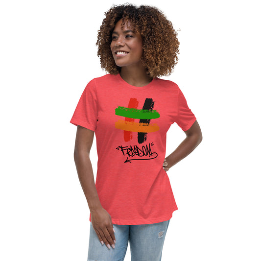 Women's Relaxed #Freedom T Shirt