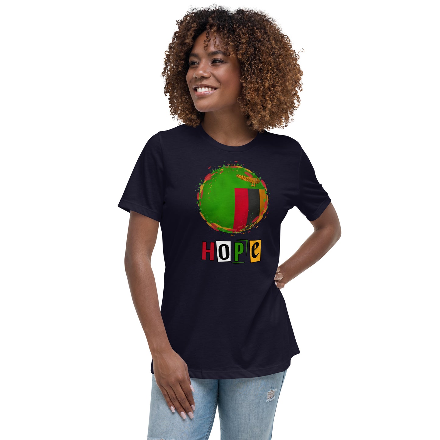 Women's Relaxed Zambia Hope T-Shirt