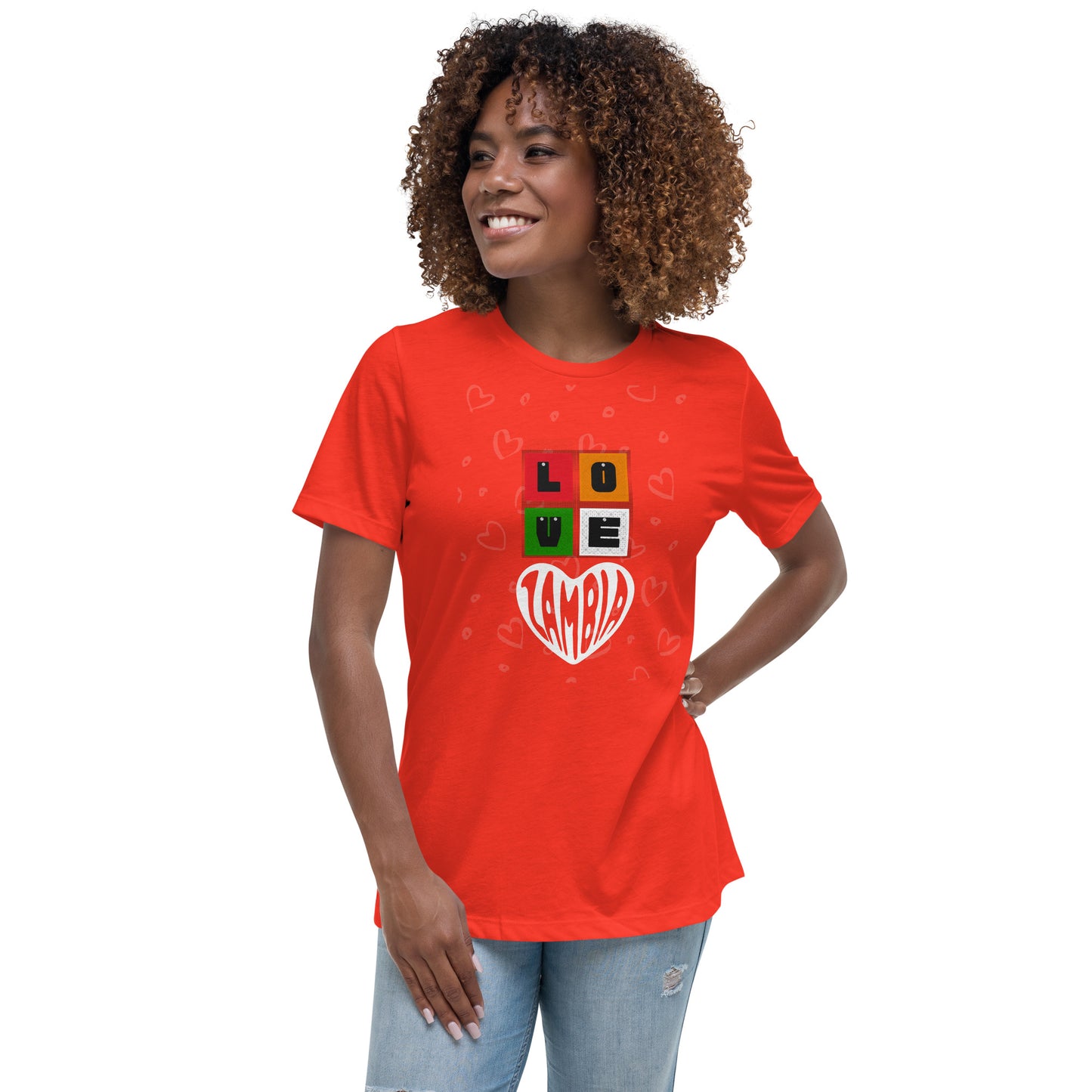 Women's Relaxed Zambia Love T-Shirt