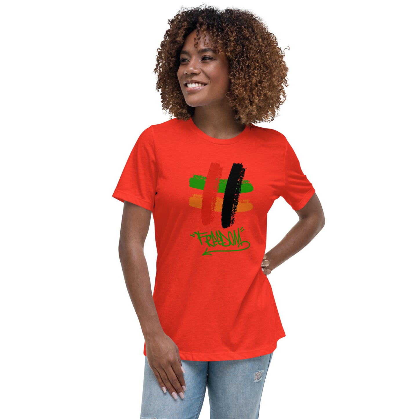 Women's Relaxed Zambia #Freedom T-Shirt
