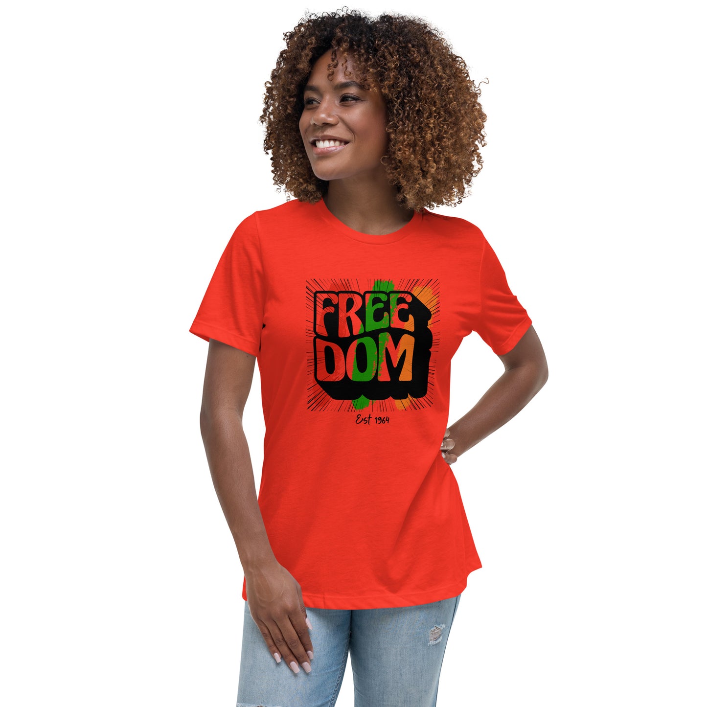 Women's Relaxed Zambia Freedom T-Shirt