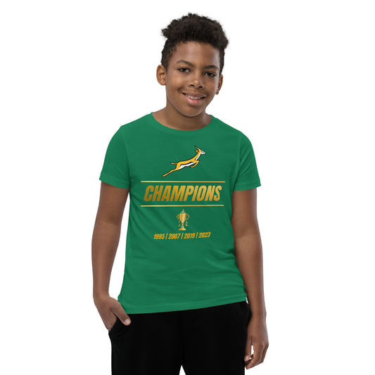Youth Short Sleeve Gold Champions Gold Trophy (Titles) T-Shirt