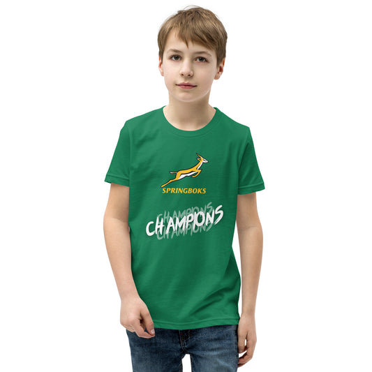 Youth Short Sleeve Springboks Champions x3 T-Shirt